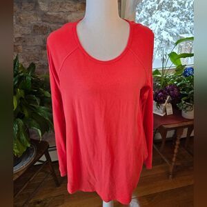 Tommy Bahama Coral Ribbed Top XL